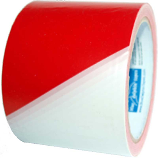 OHRANIČOVACÍ PÁSKA 75mm x 100m červeno-bílá
